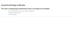 Desktop Screenshot of moodle.coachfordcollege.ie